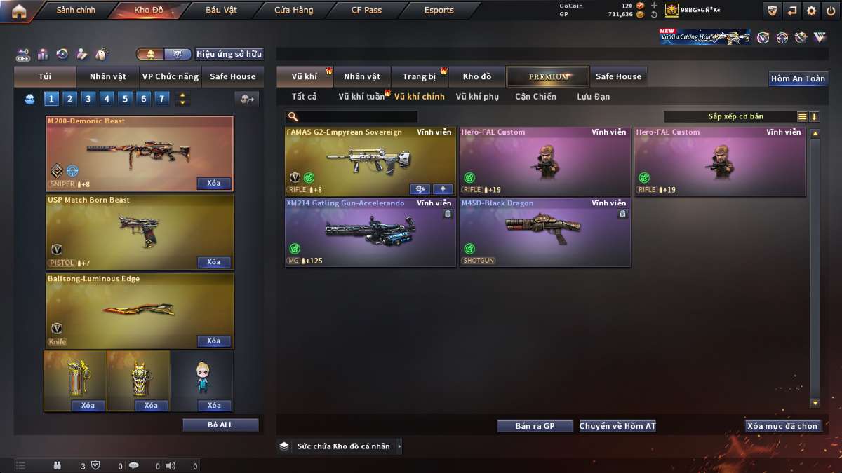 shop acc cf uy tin gia re
